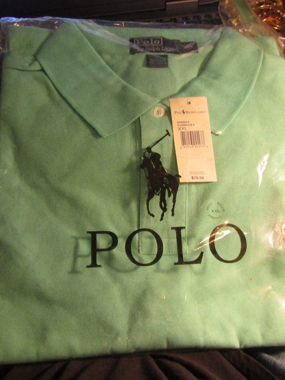 NEW IN PACKAGE POLO Men's Mint Green Short Sleeved XXL Shirt By Ralph Lauren